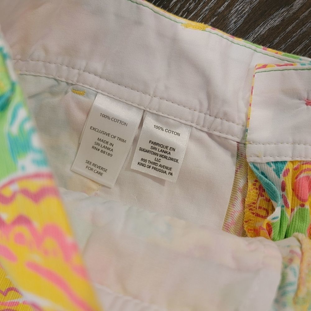 Lilly Pulitzer Walsh Short Pop Goes Thelemur Size 00 View 6